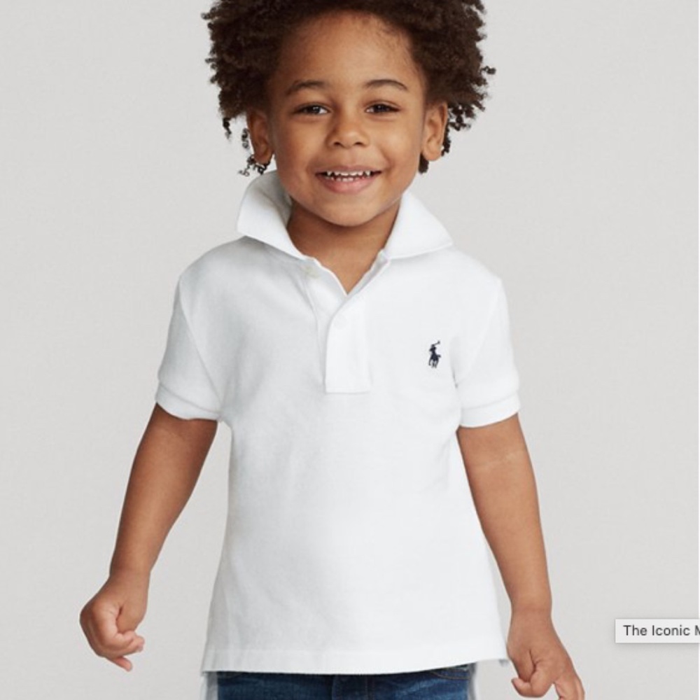 Kids Polo Ralph Lauren Polo Shirt | Dark Grey Blue Horse size 4T